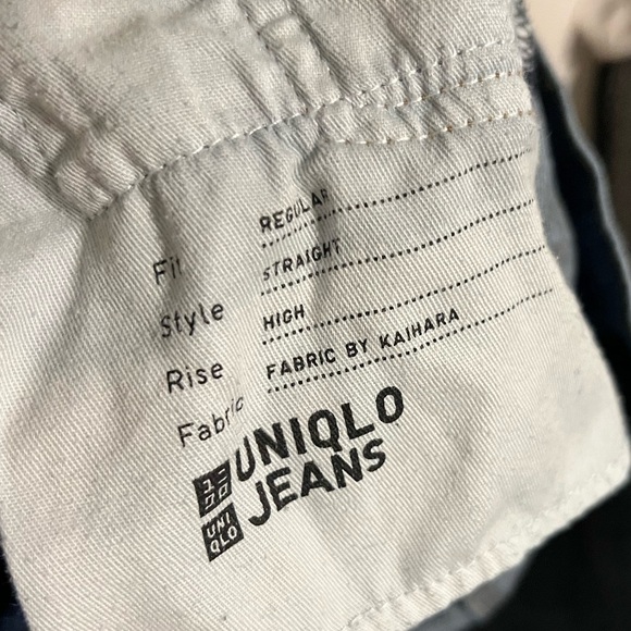 Uniqlo High Rise Straight Denim Jeans Size 30 - Picture 5 of 5